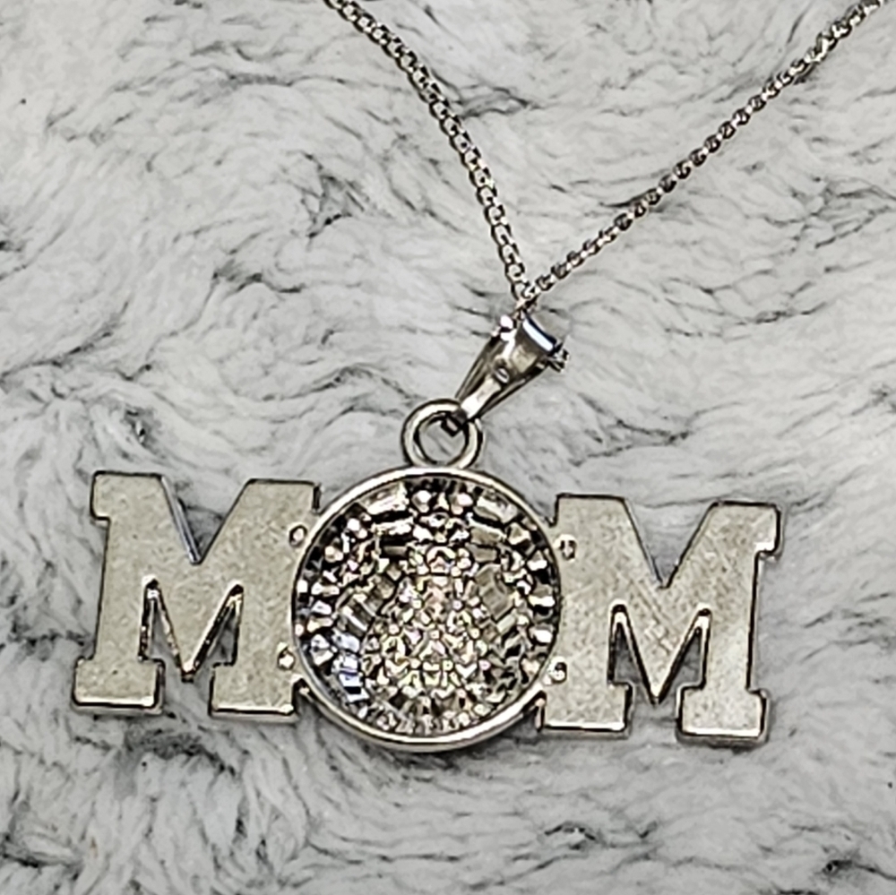 Baseball Mom Rhinestone Necklace - Picture 4 of 5